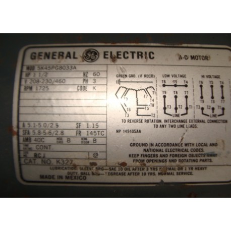 GENERAL ELECTRIC 5K45PG8033A