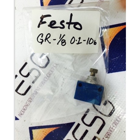 FESTO GR-1/8-0/1-10 FLOW CONTROL VALVE